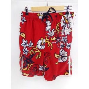 Surf Gear Sonoma Board Shorts Swim Trunks hawaiian  Red w/ Flowers - Cargo MED